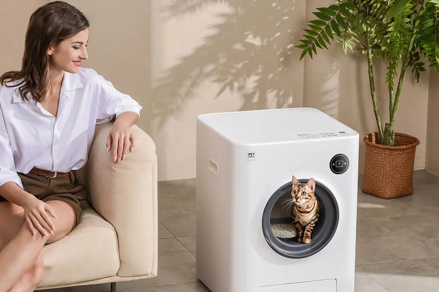 auto clean kitty litter box